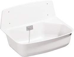 Kunststoff-Ausgussbecken 525 x 376 x 342 mm weiß inkl. Auflagerost
