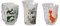 SELETTI Set 3 Bicchieri in Vetro Hybrid-Aglaura Ø Cm.8 H. 9,3/10,7