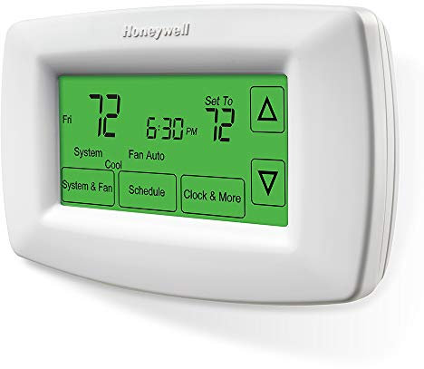 Honeywell Home 7-Day Programmable Touchscreen Thermostat, White, Medium