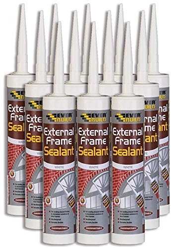 12X Everbuild White External & Internal Acrylic Frame Sealant - 310ml