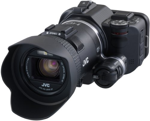 KENWOOD JVC GC-PX100BEU Videocamera Full HD, Sensore CMOS Retroilluminato da 1/2,3 12M, Fotocamera da 12 MP, Obiettivo F 1.2, Zoom Ottico 10x, LCD Touch Panel da 3, Nero