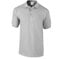 Medium Heather Grey Quality Polo Shirts with Front Placket and Button Ideal for Work wear or Casual wear