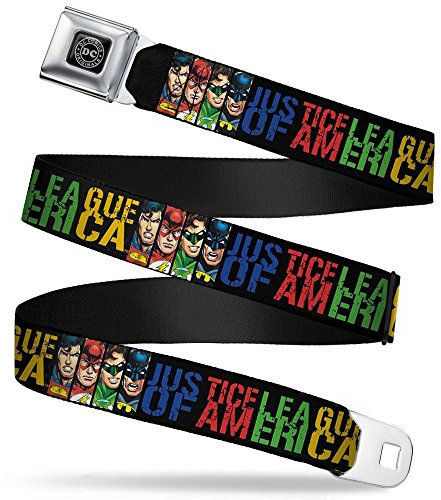 BD DC Comics Justice League Sicherheitsgurt Gürtel-Flash, Superman, Batman-Green Lantern &, OSFM, X50832.