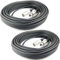 Adam Hall Cables 2 Stück K3MMF2000 Mikrofonkabel XLR female auf XLR male DMX Audio Kabel 3 pol polig (20 m, Schwarz, 2)