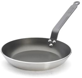 De Buyer 8180.26 - Padella tonda antiaderente in alluminio, 26 cm