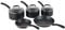 Tefal E857S544 Juego de sartenes para inducción, Negro, 5 unidades