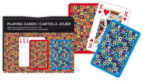 Gibson Games 2633 Kartenspiel Dots Doppelspiel, 2 x 55 Blatt, Fuchs gelb