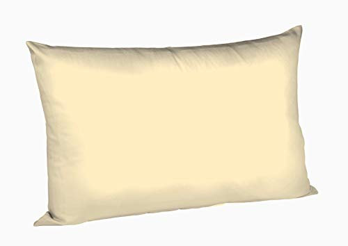 fleuresse 9200 Colours Interlock Jersey Kissenbezug aus 100% Baumwolle, Oekotex Standard 100, 40 x 60 cm, vanille