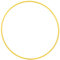 HOOPOMANIA Hula Hoop Rohling 16mm [80cm - gelb] Hula Hoop Ring aus HDPE und einfarbig