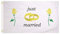 U24 Fahne Flagge Just Married Hochzeitsflagge 150 x 250 cm