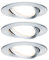 Paulmann Premium EBL Set Coin Slim dimmbar rund schwenkbar LED 3x6,8W 2700K 230V 51mm Alu ged./Alu