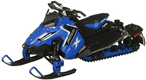 New Ray Polaris 800 Switchback Pro Schneemobil, Blau mit Schwarz 57783B, Maßstab 1:16
