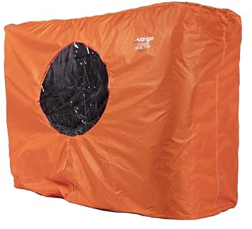Vango Storm Shelter 800, Hellorange Notunterstand mit Reflexband, gut sichtbares, wasserdichtes Gruppenüberlebenszelt für 8 Personen