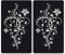 Set of 2 Glass Chopping Cutting Board Induction Ceramic Hob Cover Worktop Saver