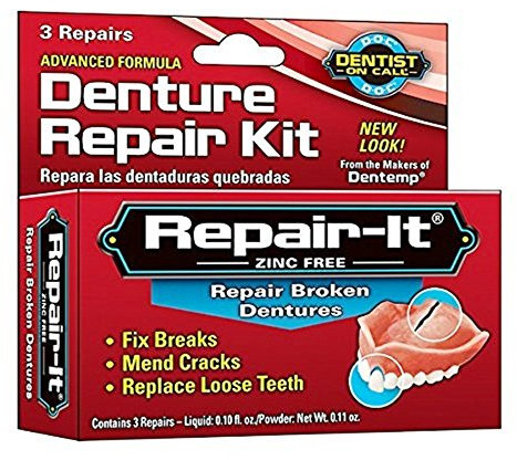 D.O.C. Repair-It Denture Repair Kit - 1 Ea, 2 Pack by Majestic