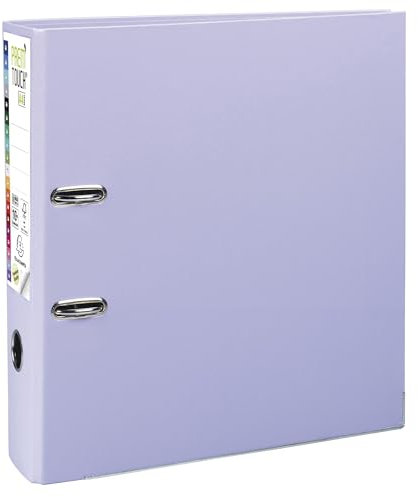 Exacompta - Réf. 53307E - Carton de 10 classeurs à levier A4 MAXI Prem'Touch - Dos 80 mm - Mécanique 80 mm - Dimensions extérieures : 32 x 30 x 8 cm - Format à classer A4 Maxi - Coloris : Lilas