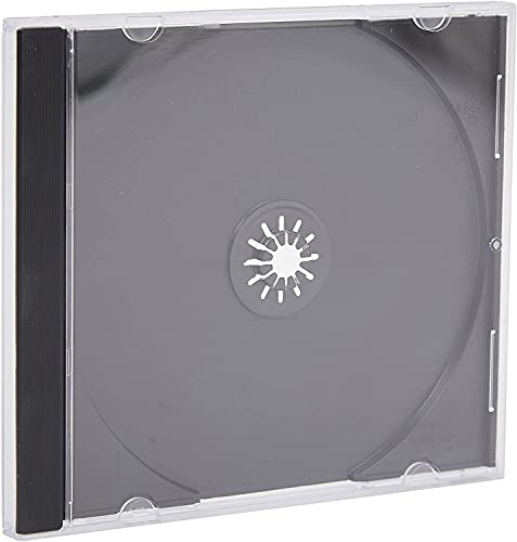 Vision Media® 100 X Single CD Jewel Case Black Tray - 10.4mm Spine