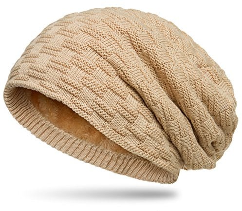 Caspar MU133 warme Feinstrick Beanie mit weichem Fleece Gefüttert