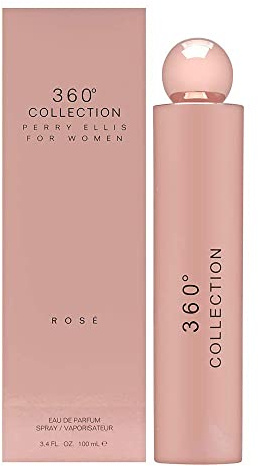 Perry Ellis 360 Collection Rose for Women Eau de Parfum Spray, 3.4 Ounce