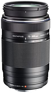 Olympus V315040BU000 MSC Ed-M Objectif Zoom 75 à 300 mm II f4.8-6.7, Noir