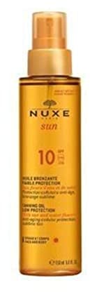 Nuxe Sun Huile Bronzante Visage Et Corps Spf10 Spray 150 Ml