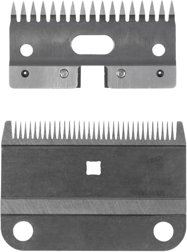 Lister A2F/AC Fine Blades - Professional Animal Clipper Blade Set - 1.4mm Length Hair - Horses, Alpacas, Cattle, Pigs & Sheep - Works with Eclipse, Star, Legend, Liberty & Fusion Clippers - 258-11850
