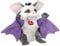 Trudi Puppets 29919 Handpuppe Fledermaus ca. 26 cm (Größe S), Stofftier aus hochwertigen Materialien, liebevolle Details, flauschig und weich, waschbar, Kuscheltier und Puppe für Kinder, Grau/Lila