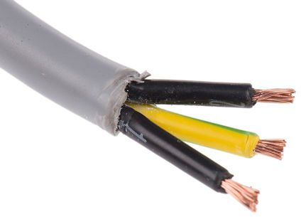 3 Core 4mm 30m YY Control and Power Cable Unscreened PVC Sheath