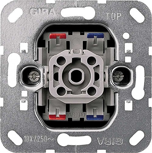 Gira 1078492 Wippschalter 011200 Aus 2-pol Kontroll Einsatz, 250 V