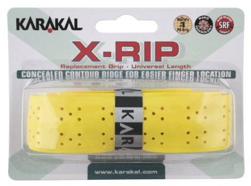 Karakal Griffband X-Rip für Tennis-, Badminton- und Squashschläger Gelb gelb