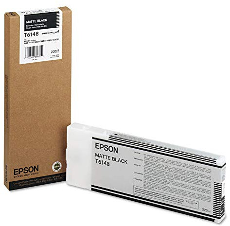 Epson Tintenpatrone Matte Black T614800 220 ml – Ink Cartridges (Matte Black, Stylus Pro 4800, 4880, 4450, Inkjet)