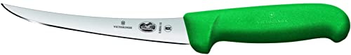 Victorinox 5.6604.15 Couteau à désosser avec Lame courbée/étroite, Acier Inoxydable, Vert, 30 x 5 x 5 cm