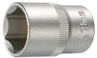 SW-Stahl 05604SB Steckschlüsseleinsatz 1/2 Zoll, 13 mm Sechskant | Premium Nuss aus matt verchromtem Chrom-Vanadium-Stahl - 38 mm Länge - Standardprofil für Außensechskant - 12,5 mm Antrieb