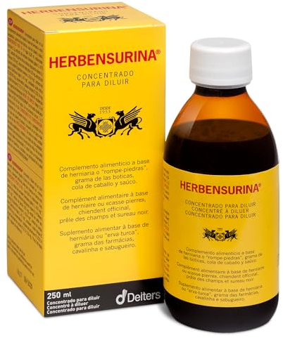 DEITERS - Herbensurin Konzentrat zur Verdünnung, Behandlung von Nierensteinen, Konzentrat zur Prävention, Brechen von Steinen, Natur, Flasche 250 ml