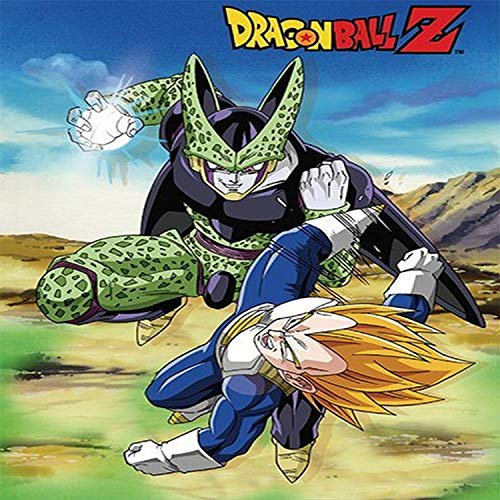 Great Eastern Entertainment Dragon Ball Z Zelle und Vegeta Sublimation Überwurf Decke, Baumwolle, Mehrfarbig