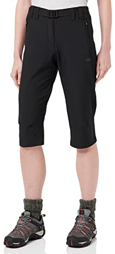 CMP - Pantalón capri stretch mujer, Nero, XL