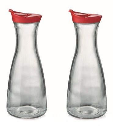 Caraffa con Coperchio Set rosso 1 litri
