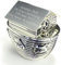 Personalised Engraved Silver Plated Noah's Ark Money Box Christening Gift for Boy or Girl, Custom Engraved Christening Gift, Baptism Gift, Christening Money Box Keepsake, Money Bank