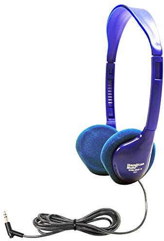 HamiltonBuhl Kids On-Ear Blue Stereo Headphone, Model: Kids-HA2