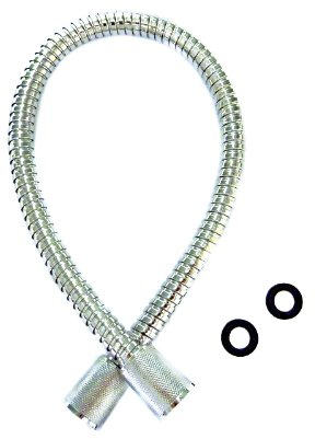 Pure Rain Sicherheitsbrauseschlauch für Steigrohranschluss | Duschschlauch | 80 cm | Chrom