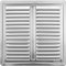 Rejilla de ventilación de acero inoxidable, 205 x 205 mm, rejilla de ventilación