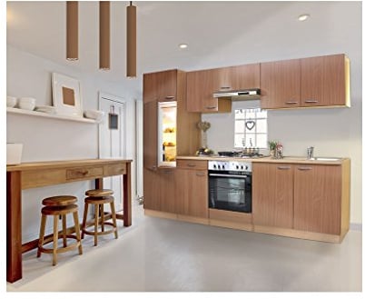 Respekta LBKB270BBMA - Muebles de cocina (270 cm, madera de haya)