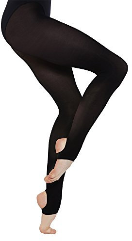 SILKY Mujer / Mujer Baile ESTRIBO MEDIAS (1 par) - Negro, Small (4ft11-5ft4)