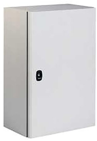 Schneider Nsys3D8620P Spacial S3D Porte Complète Avec Plaque de Montage H800 X L600 X P200.Ip66 Ik10 Ral7035 Gris