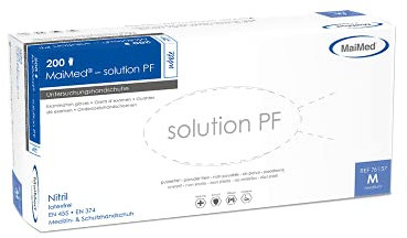 Maimed Guanti in nitrile, ipoallergenici, confezione da 2