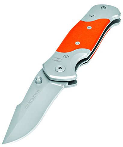 Truper NV-4, Navaja abatible, mango de madera, 4-1/2