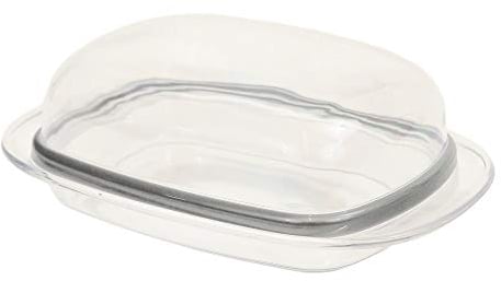 BPA Free Clear Plastic Butter Dish Box Holder Kitchen Fridge Storage with Lid