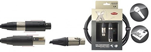 Stagg XAC3XFXFM Câble audio XLR CONV-XLR Femelle 3 m Noir