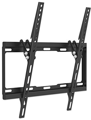 Manhattan Tilt TV Wall Mount - 32 to 55 inch up to 88 lbs - Up to VESA 400 x 400 - Heavy Duty - for LCD LED TV Flat Screen - Lifetime Mfg Warranty – 460941