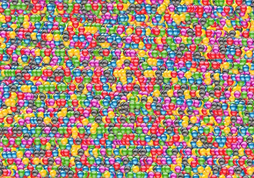 6 Blatt - Geschenkpapier schönes Motiv mit vielen verschiedenen bunten Kugeln, Format DIN B1 ( 1000 x 700 mm ) ideal als Verpackung nicht nur für Kindergeschenke sondern auch für Erwachsene zu empfehlen, gerollte Lieferung ( Ges-502 )